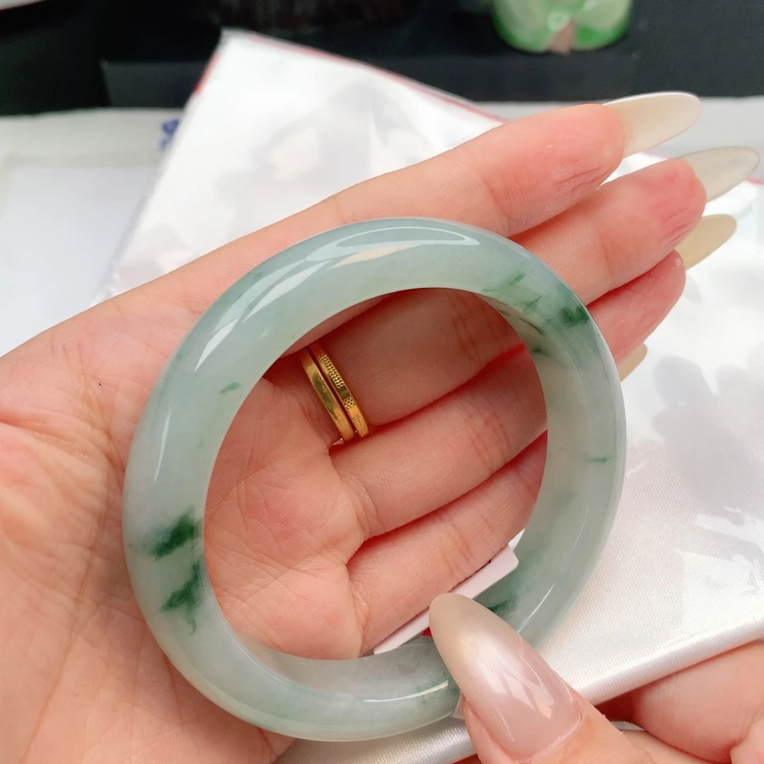 未镶嵌手镯翡翠正圈55 1809