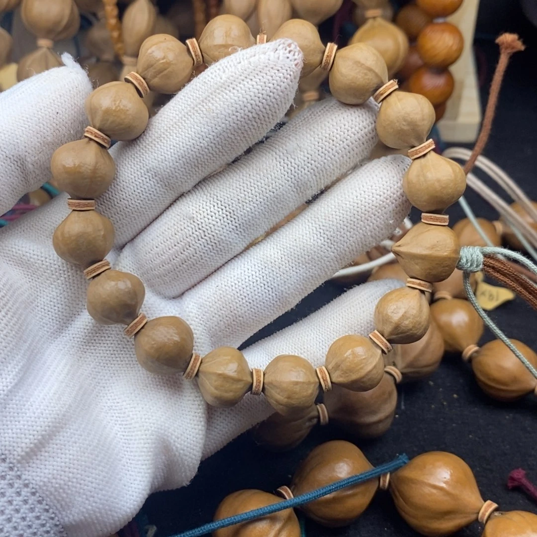 柴***橄榄核手串/手链1414四花蜜桃臀16颗