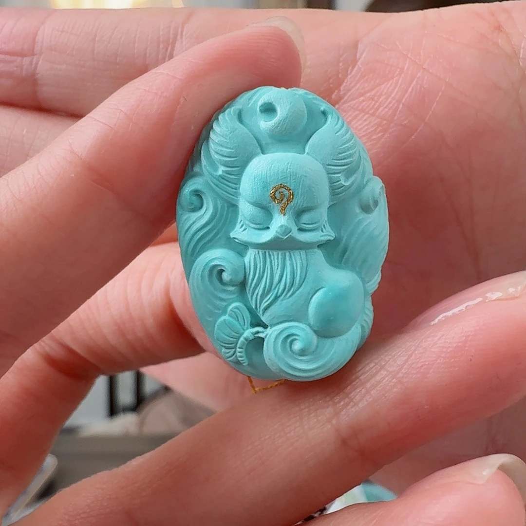 D***e绿松石未镶嵌珠宝奇石