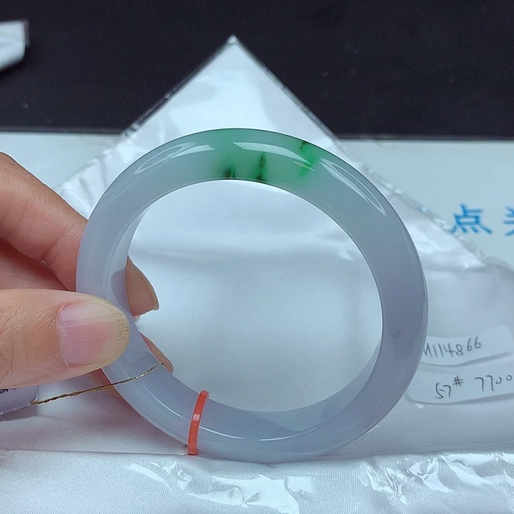 未镶嵌手镯翡翠57圈4866