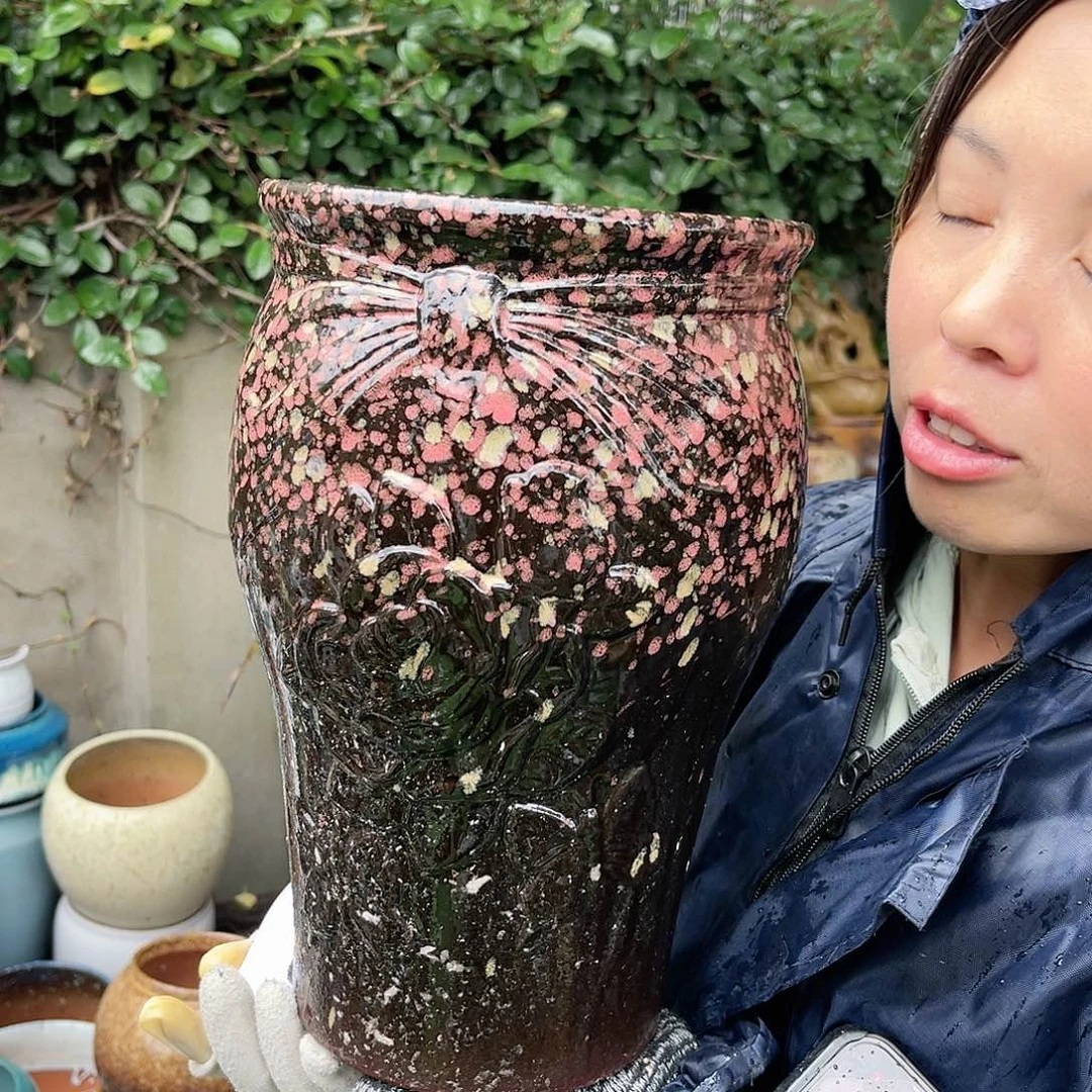 紫砂花盆王嫂花盆0609- 好看的高30口20