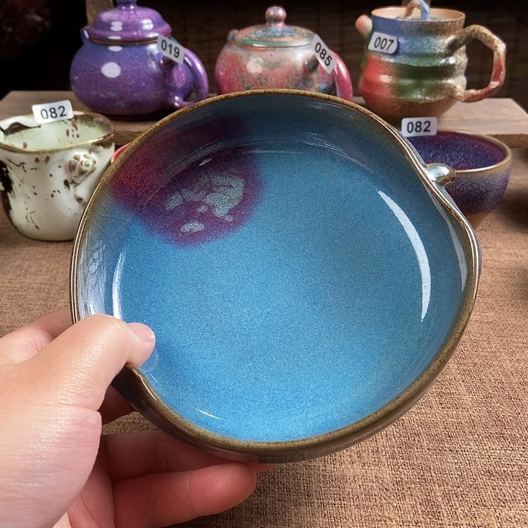 瓷片钧瓷茶壶茶具