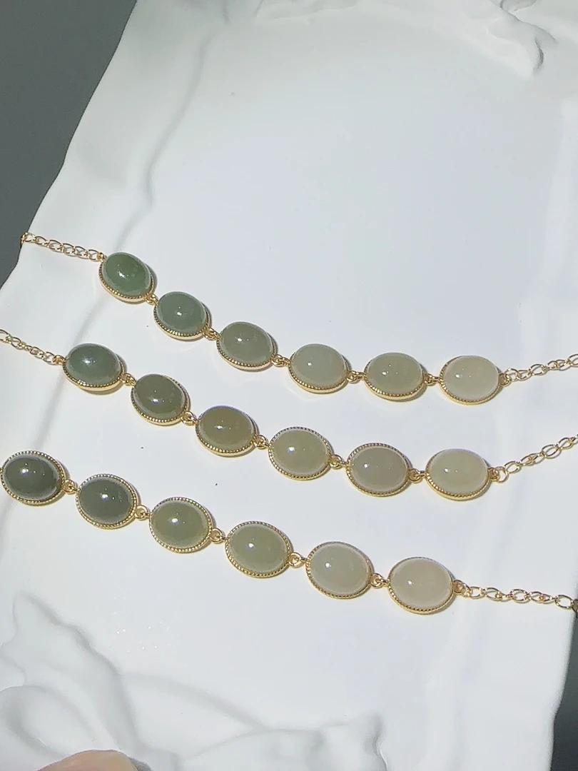 LJ014天然和田玉S925晴水项链多样性发其一