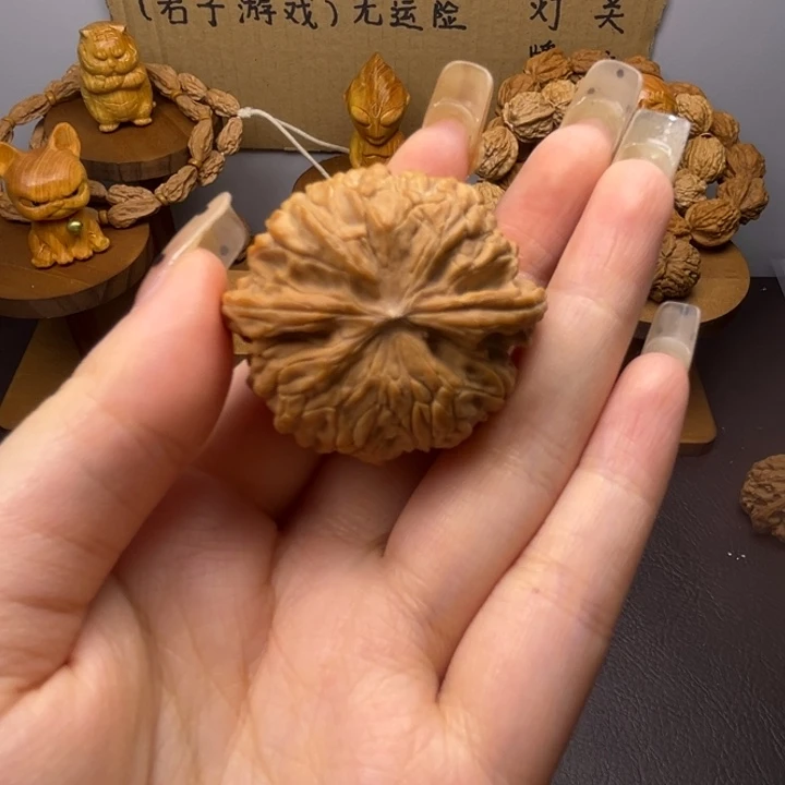 X***来吊坠桃核磨盘单只异型有瑕
