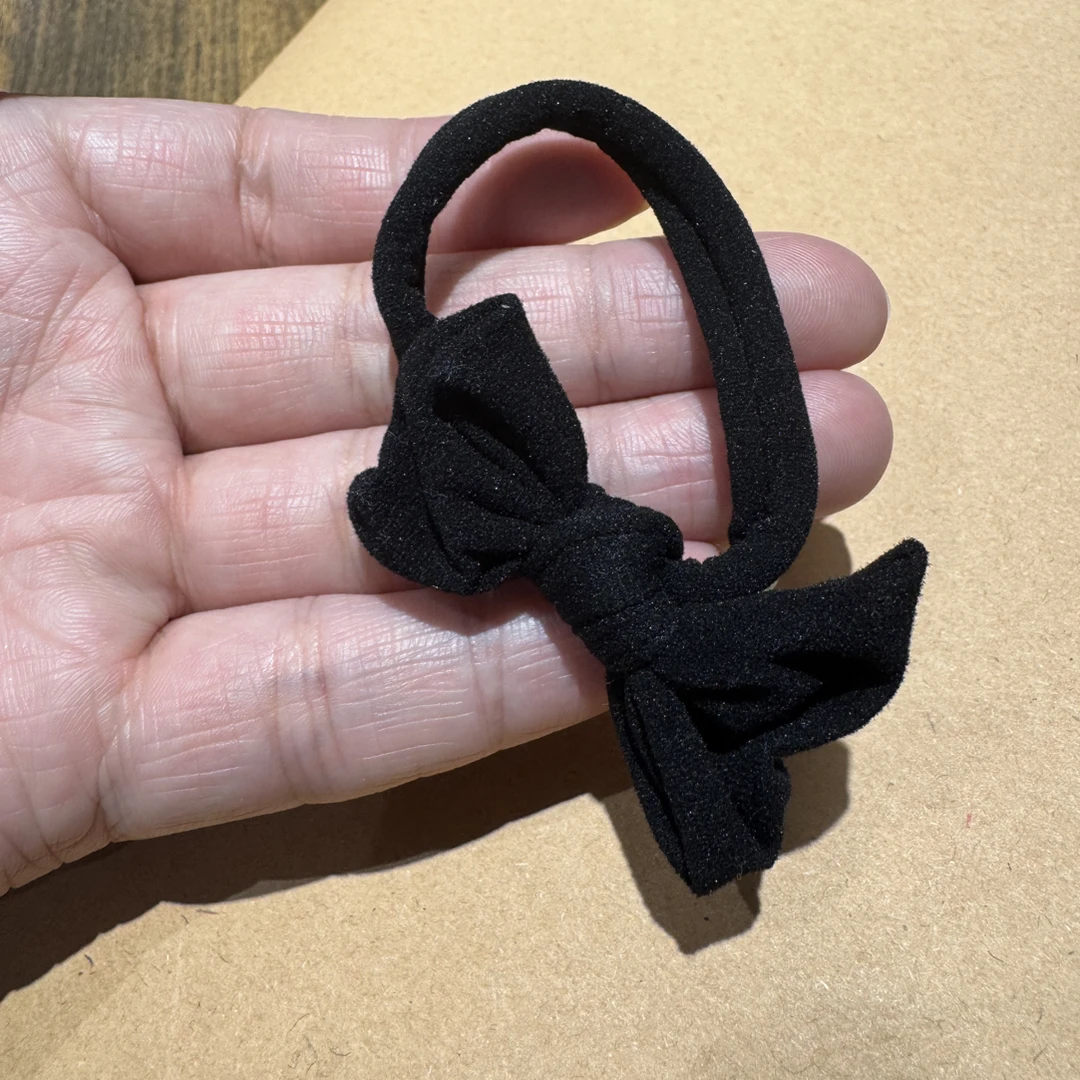 DaYa-精致轻奢黑蝴蝶结发圈