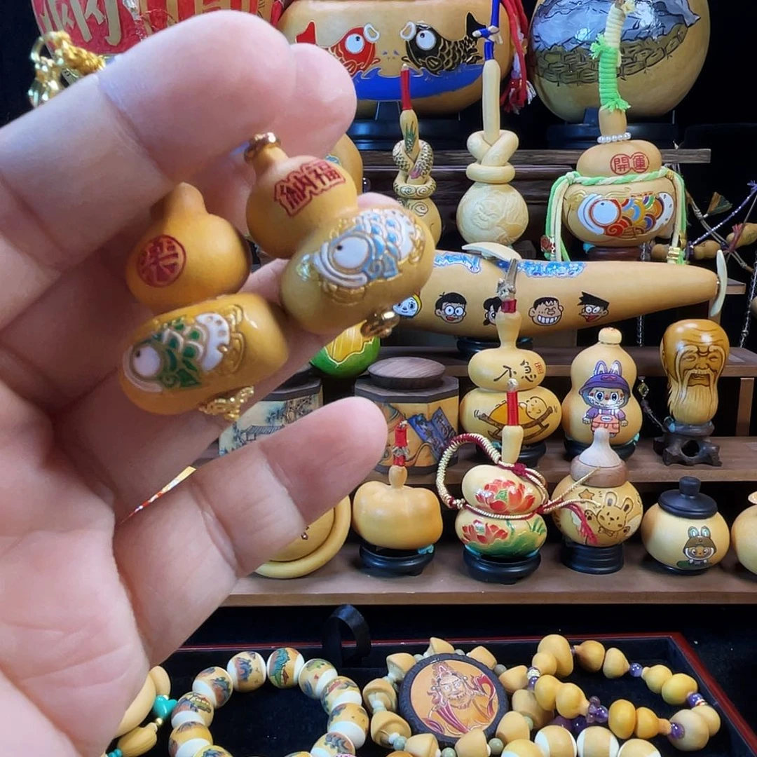 双*鱼葫芦福禄，葫芦小鱼