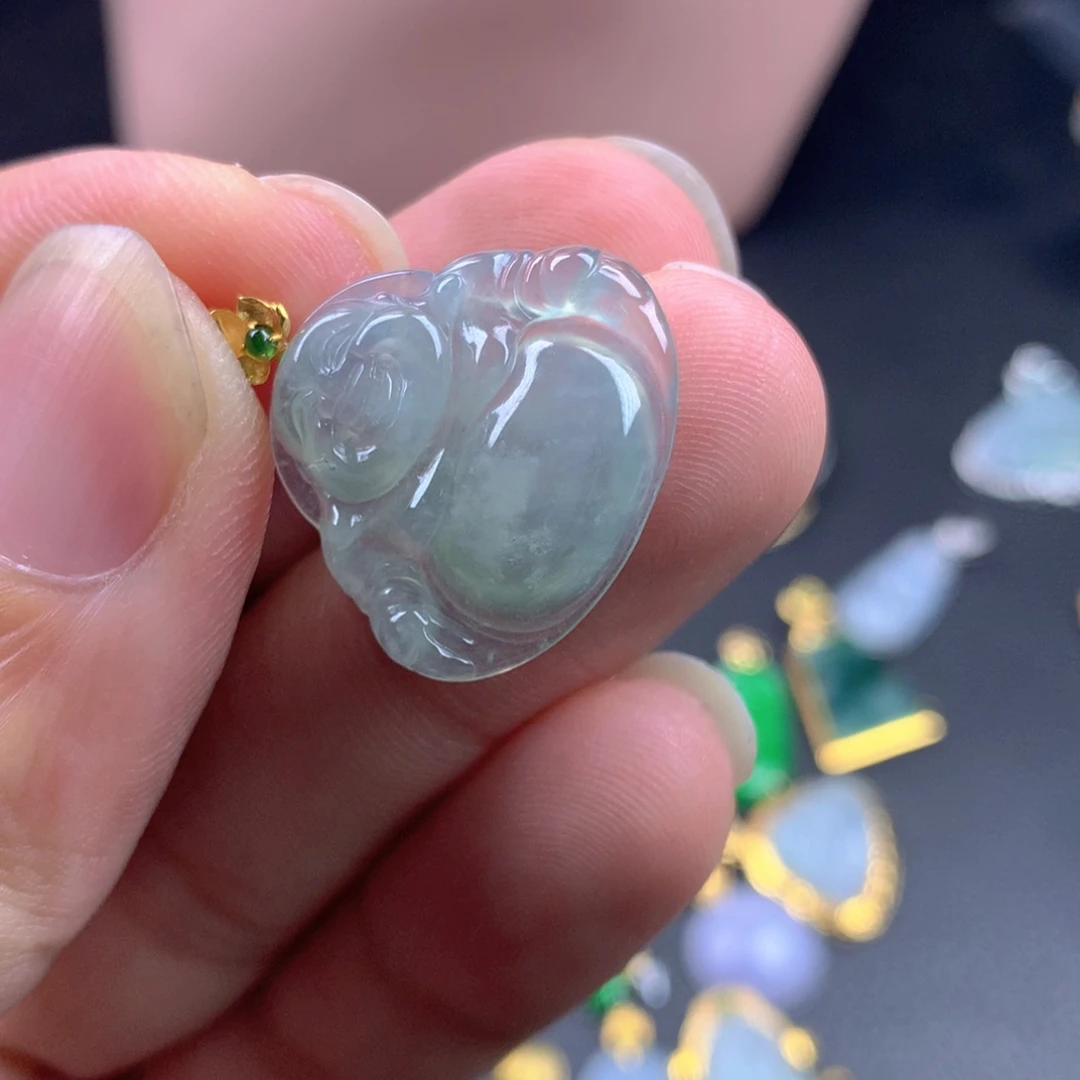 【闪购商品】翡翠18K金镶嵌颈饰翡翠