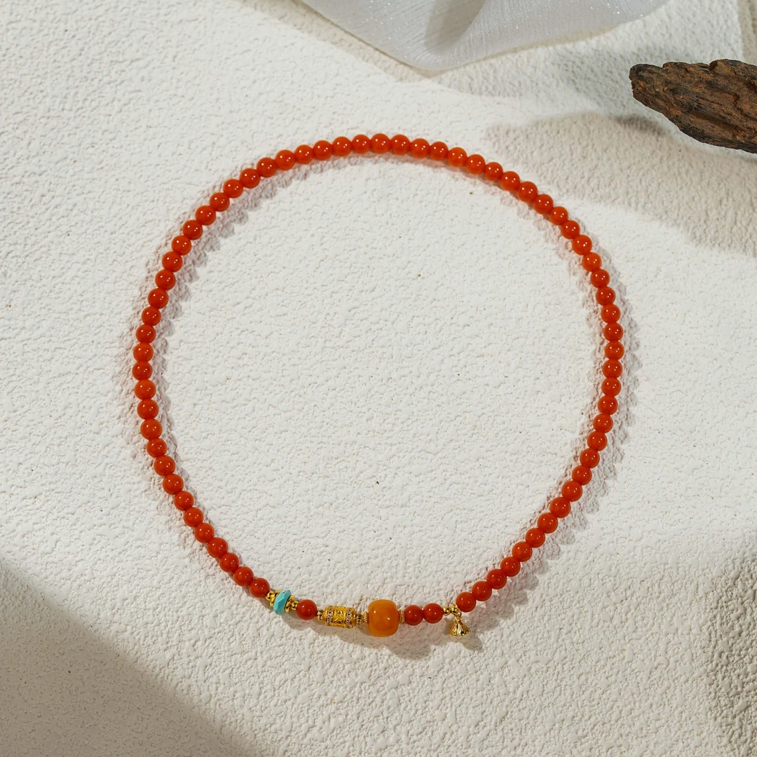 【才路通】南红手串 （天然珠宝多样性发其一）