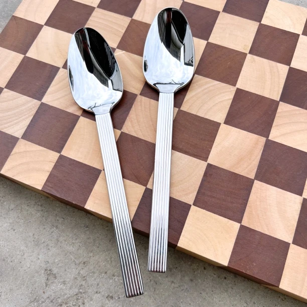 丹麦D家琴弦尖头吃饭勺2支 长约21cm