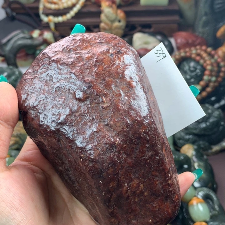 岫岩河磨玉（透闪石质玉）把件未镶嵌