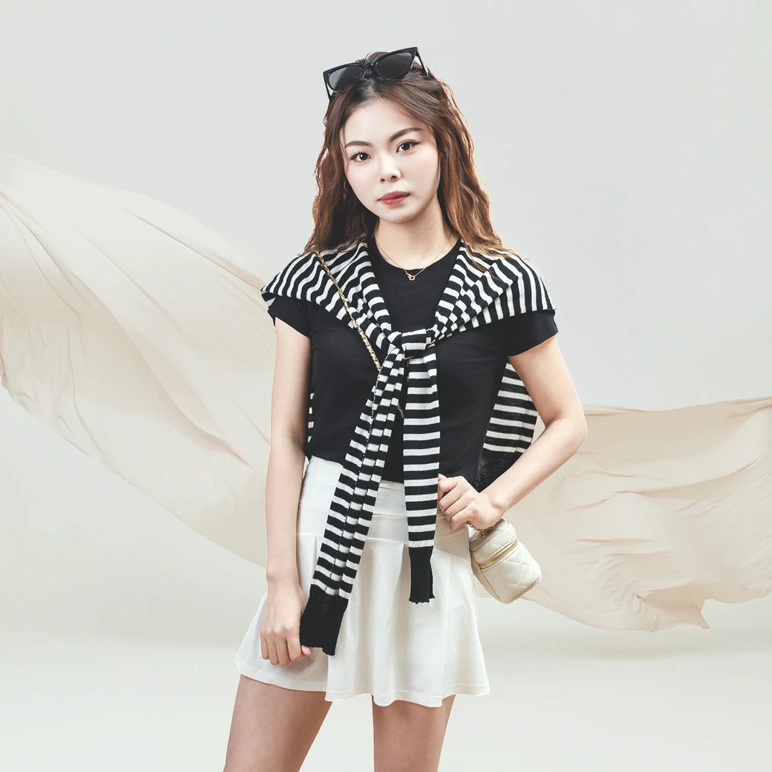 北拉子丨星辰衣丨桑蚕丝螺纹短袖ZJ-2502