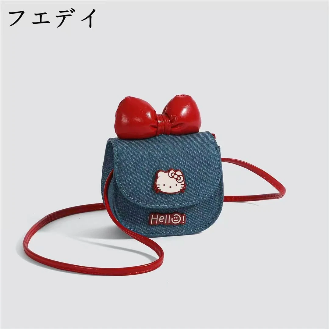日本フエデイ口红包包女式2025夏新款hellokitty手提小拎包斜挎包