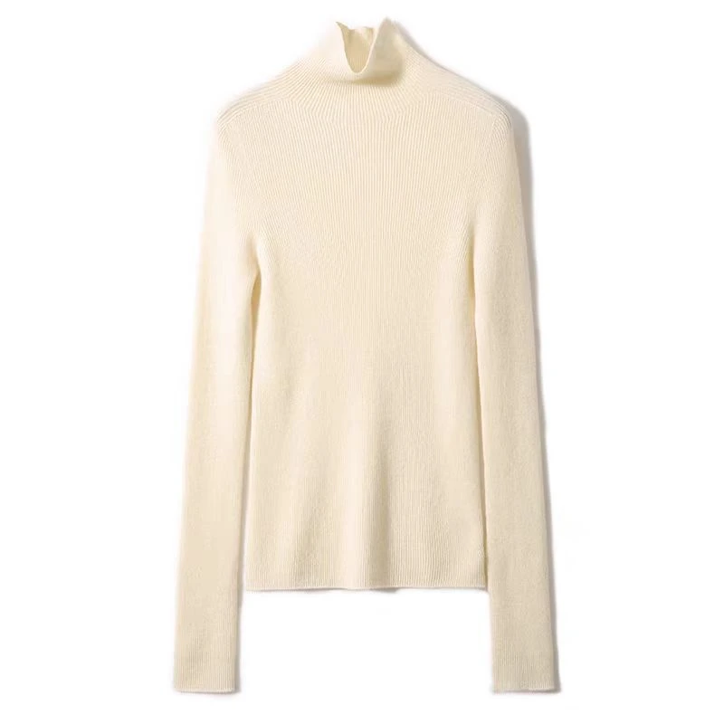 羊绒衫女正品100%纯羊绒衫女款爆款2024新款修身冬款针织半高领
