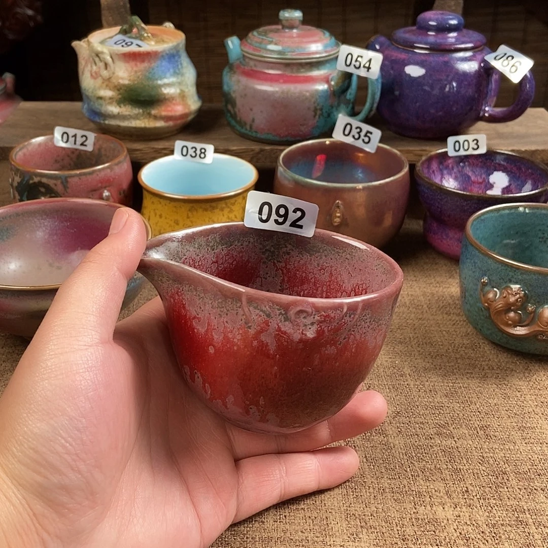 瓷片钧瓷茶壶艺术