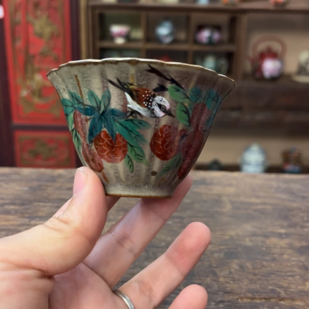 柴烧手工手绘陶瓷