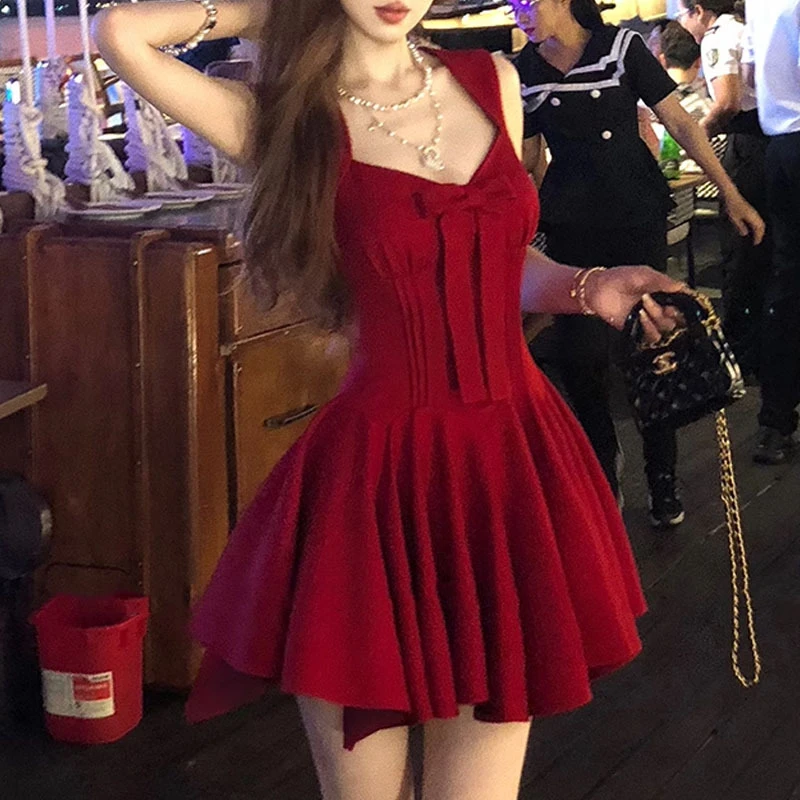 2025款玫瑰人生四米裙摆3色公主裙蝴蝶结千金感收腰连衣裙