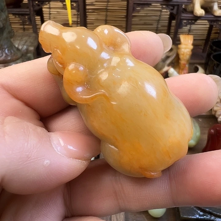 和田玉（糖玉）未镶嵌车挂