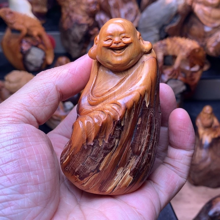 柏木（崖柏）崖柏陈化料手把件