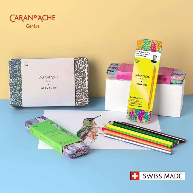 凯兰帝卡达Germanier联名油性水溶彩色铅笔13色彩铅笔套装美术生