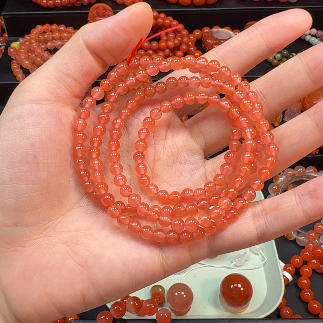 南红玛瑙未镶嵌手串5mm