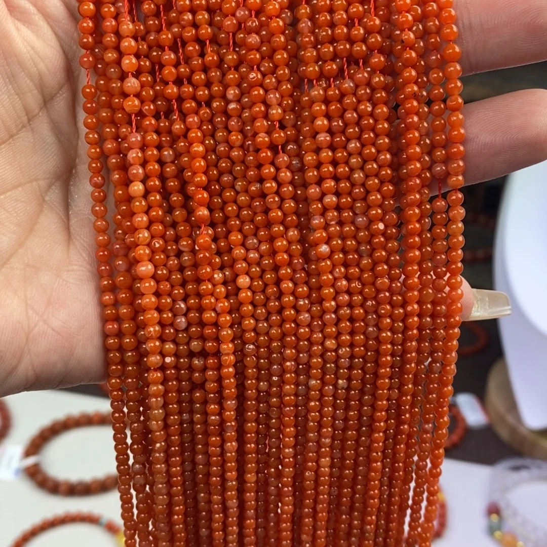 南红玛瑙未镶嵌手链