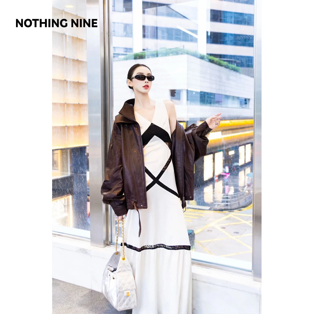 NOTHING NINE默声序曲几何元素连衣裙