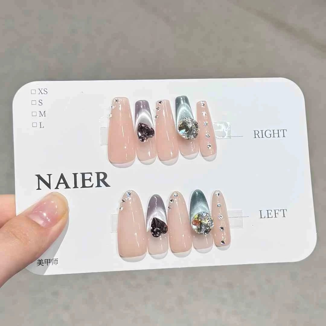 江南烟雨-Naier 奈儿轻奢高定美甲 10片装