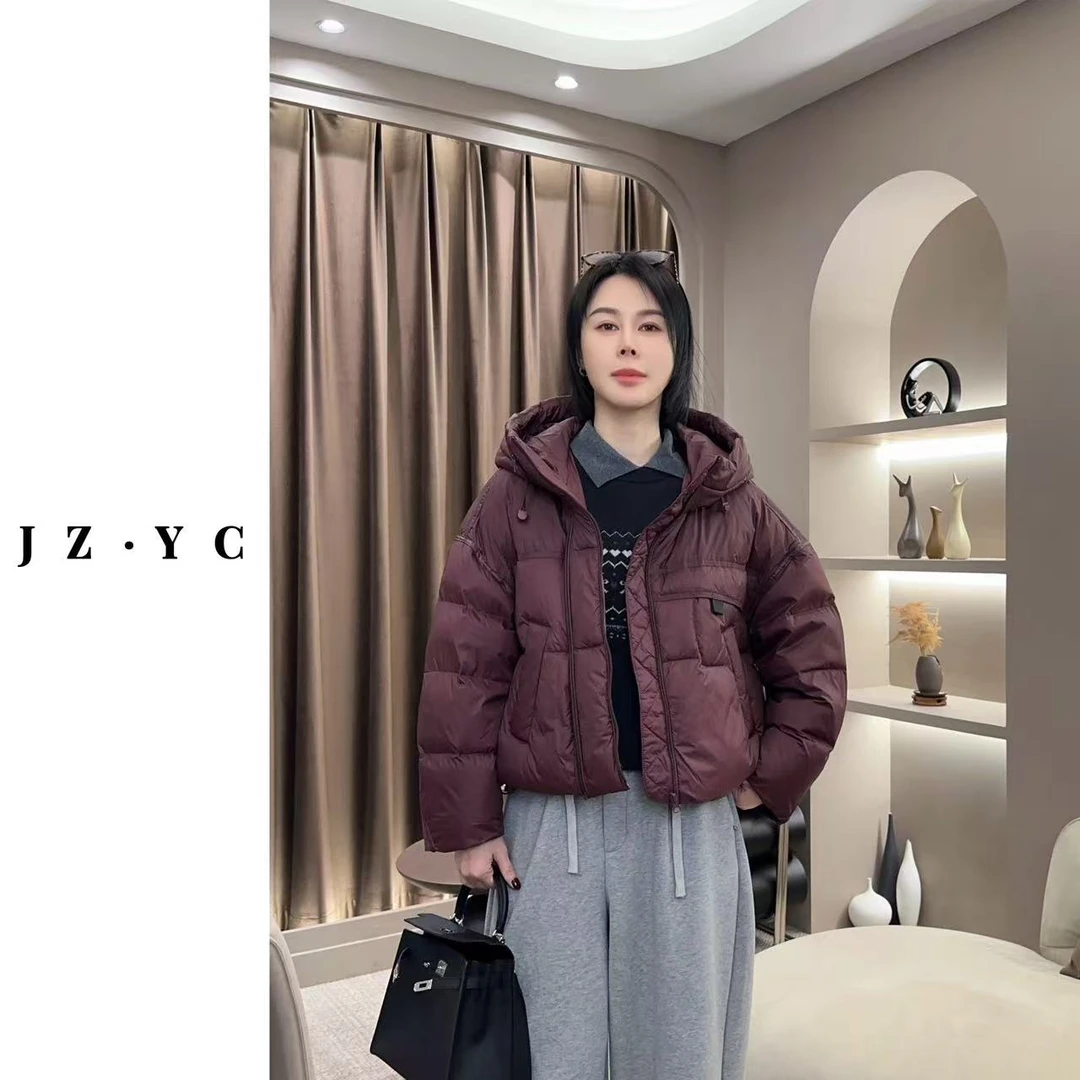 【洁子推荐】 2024冬季241694新款立领休闲连帽羽绒服JZYC