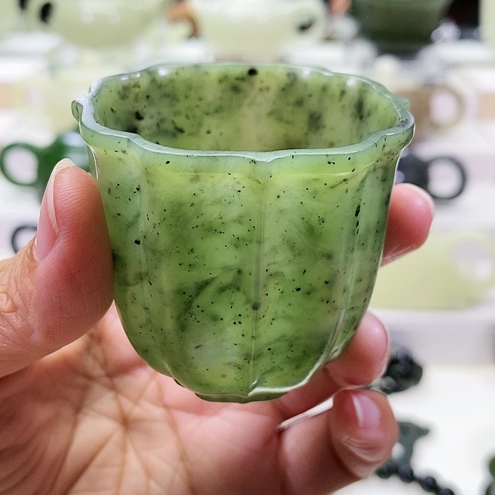 未镶嵌和田玉挂件茶杯65m l