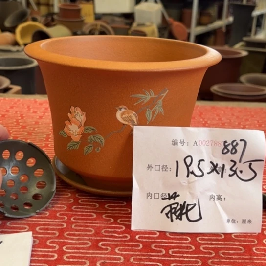 紫砂花盆紫紫砂盆