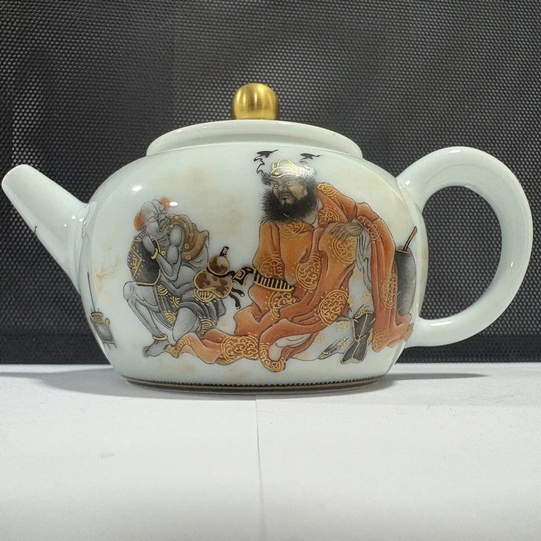 成窑钟馗茶壶CY015