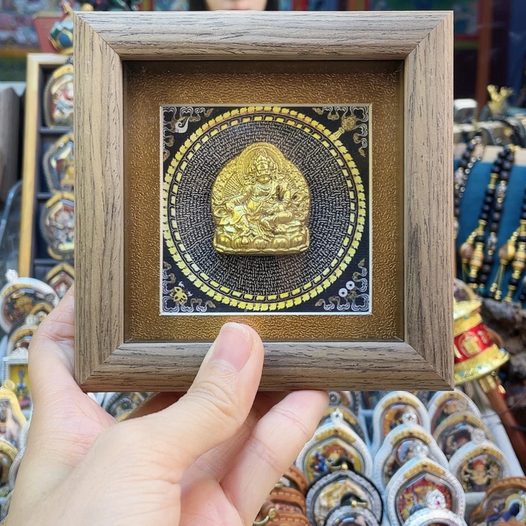 泥塑黄财神泥塑擦擦桌摆12厘米