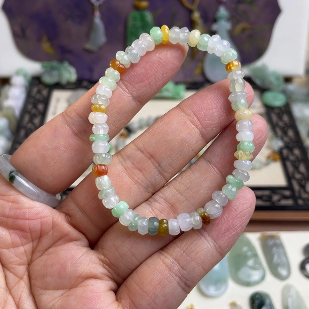 未镶嵌手链翡翠小桂花手链