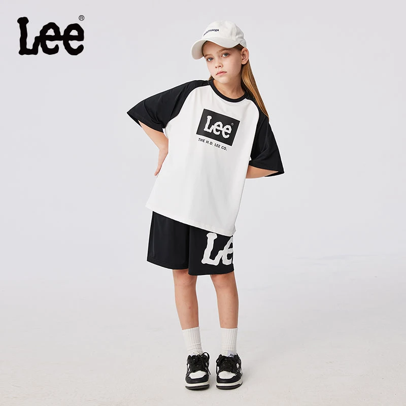 【Modern套装集合】Leekids儿童套装夏季新款时尚潮流休闲运短袖短