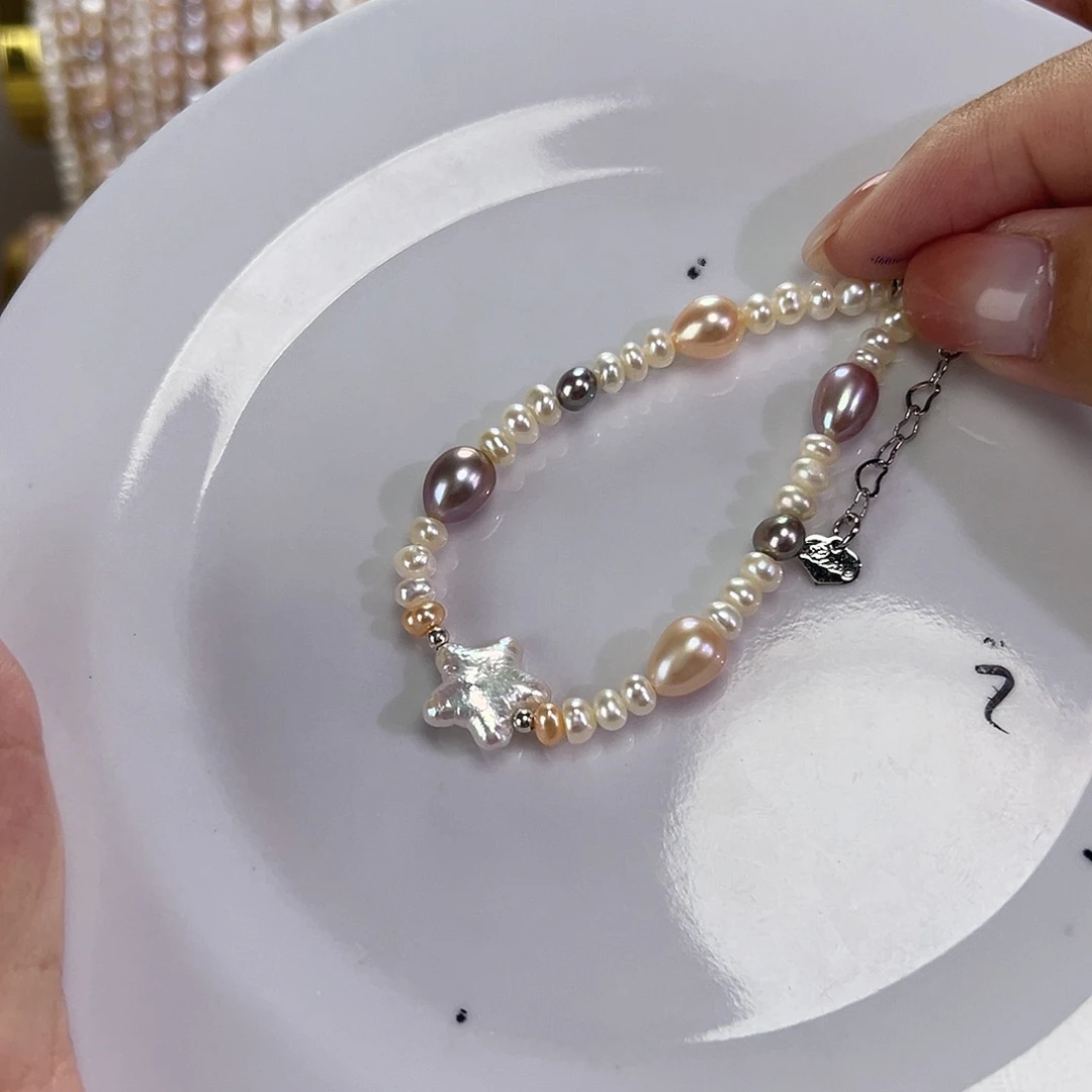 淡水珍珠手绳钛钢