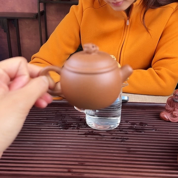 紫砂茶案五彩小胖120cc