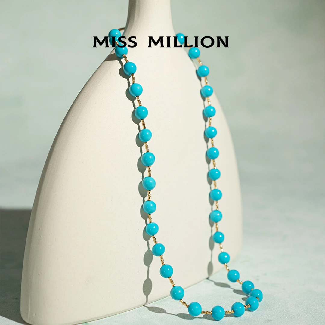 MM · 碧落 · 睡美人松石&18k金锁骨链/手链/耳钉多样性