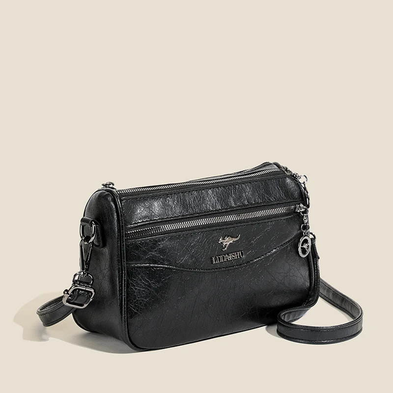 百搭洋气单肩包66659 黑色 长25高16