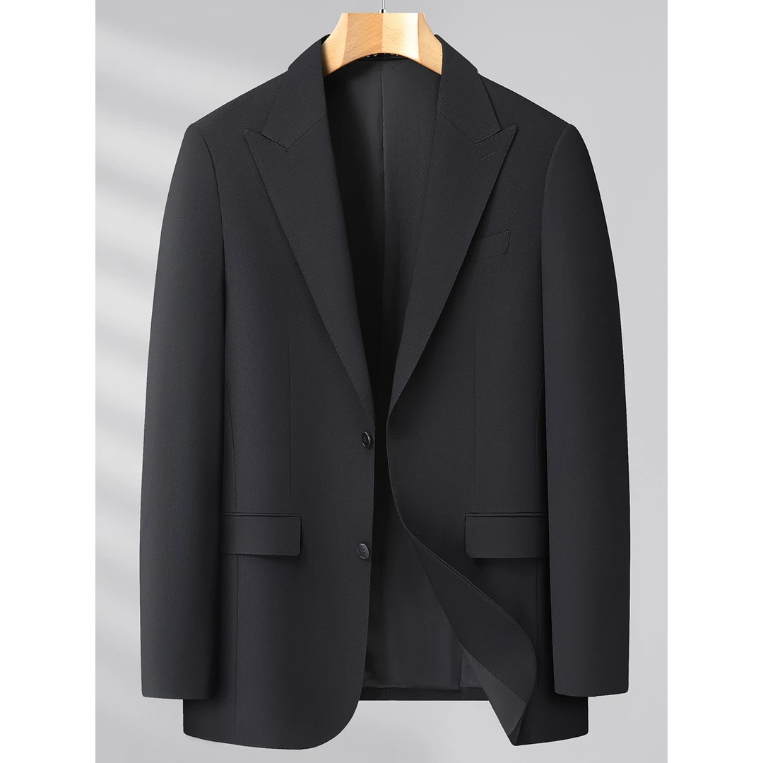 春秋季新款胖子单排扣西服男士装加肥加大码肥佬西装外套修身上衣