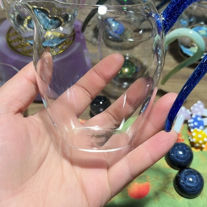 玻璃茶器依然宝蓝金