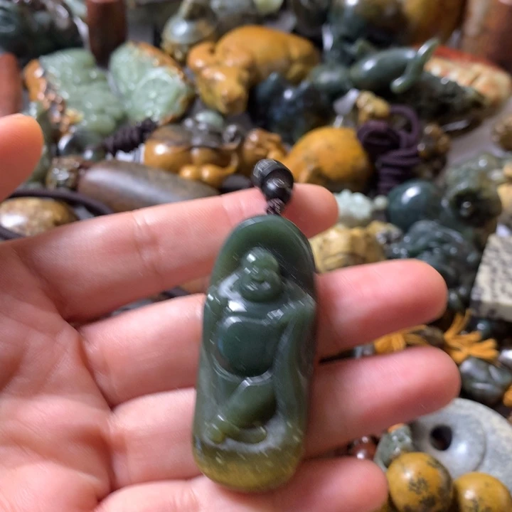 岫岩河磨玉（透闪石质玉）未镶嵌笔搁