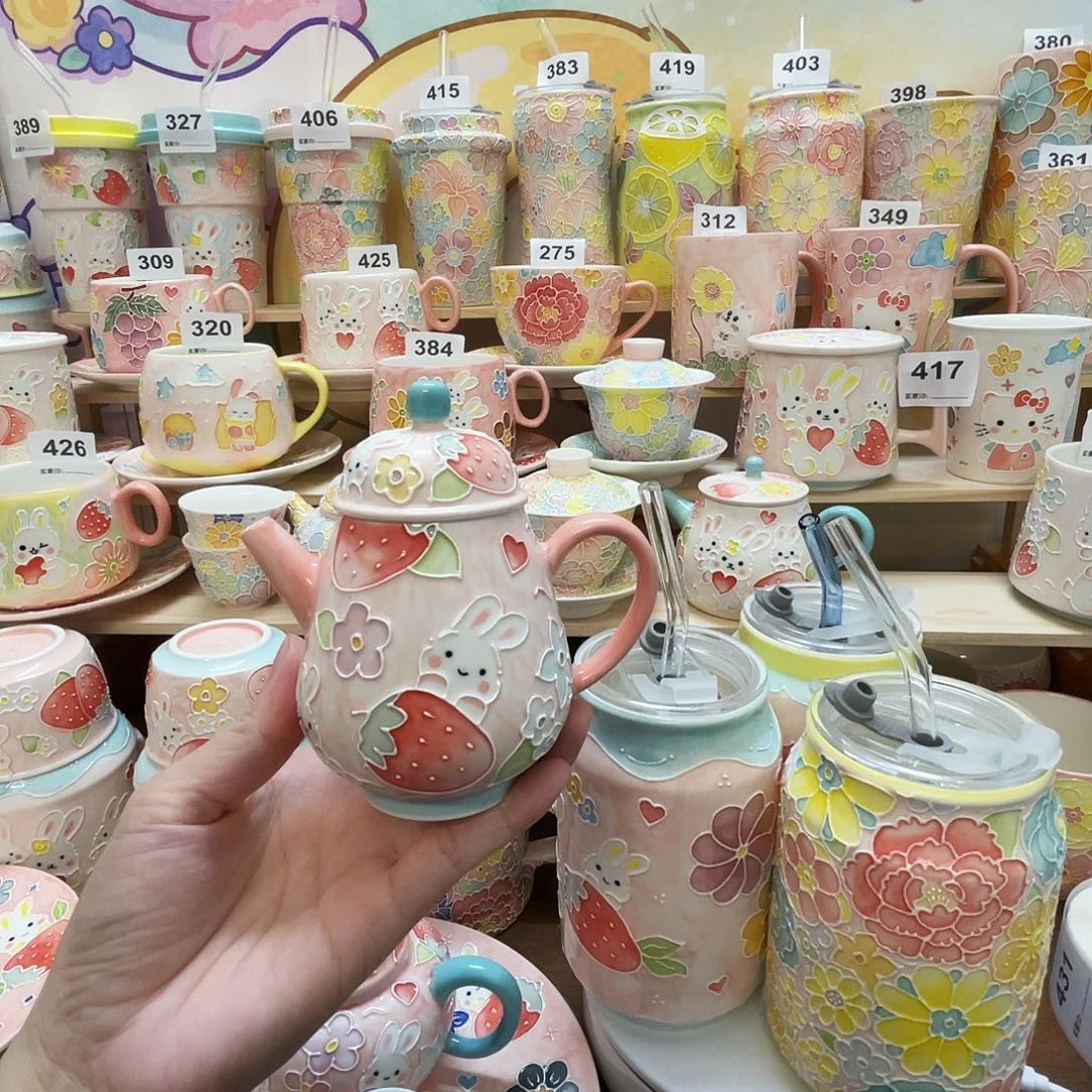 瓷片微瑕玉泥茶壶9号号号号