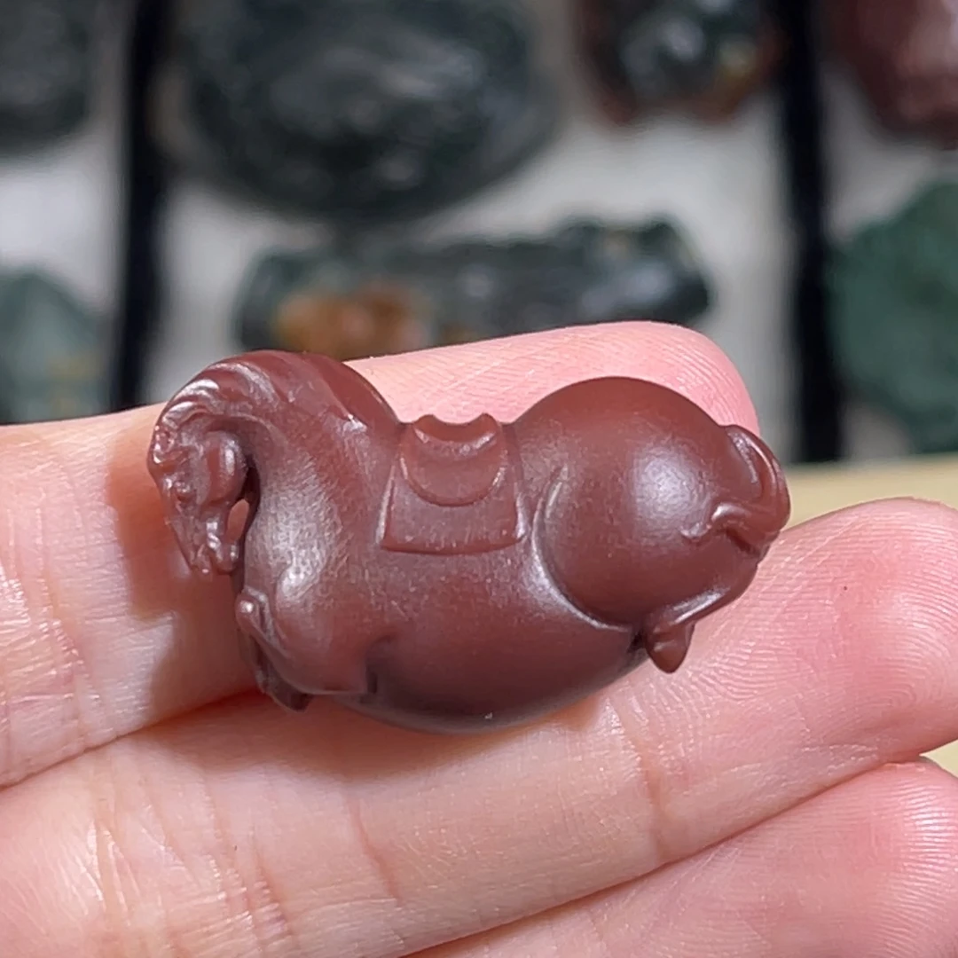 玛瑙/玉髓未镶嵌唐马16.5x28.6x11.4mm