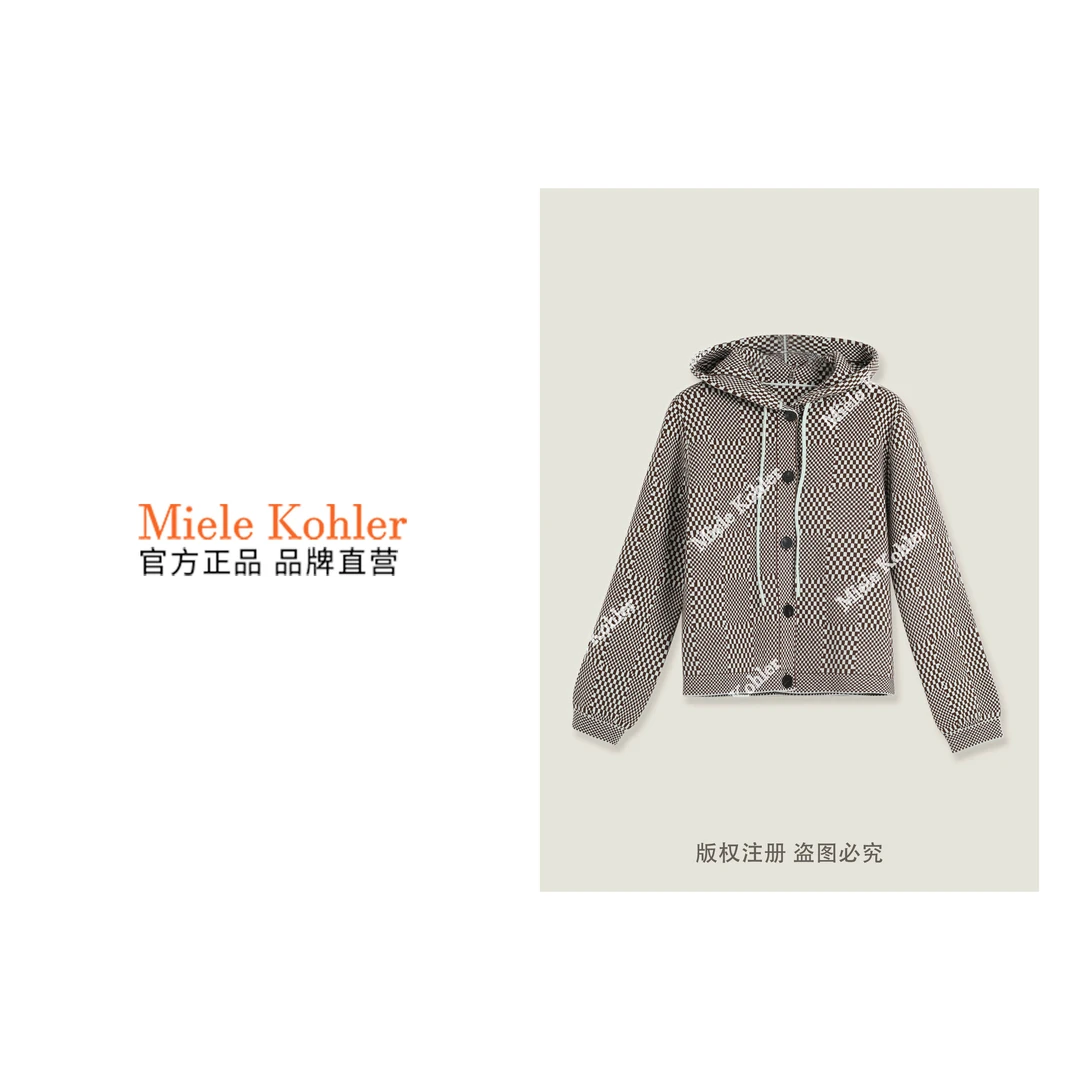 新款时尚慵懒风减龄气质长袖连帽女外套MKKQ37272【澳门小源同款】