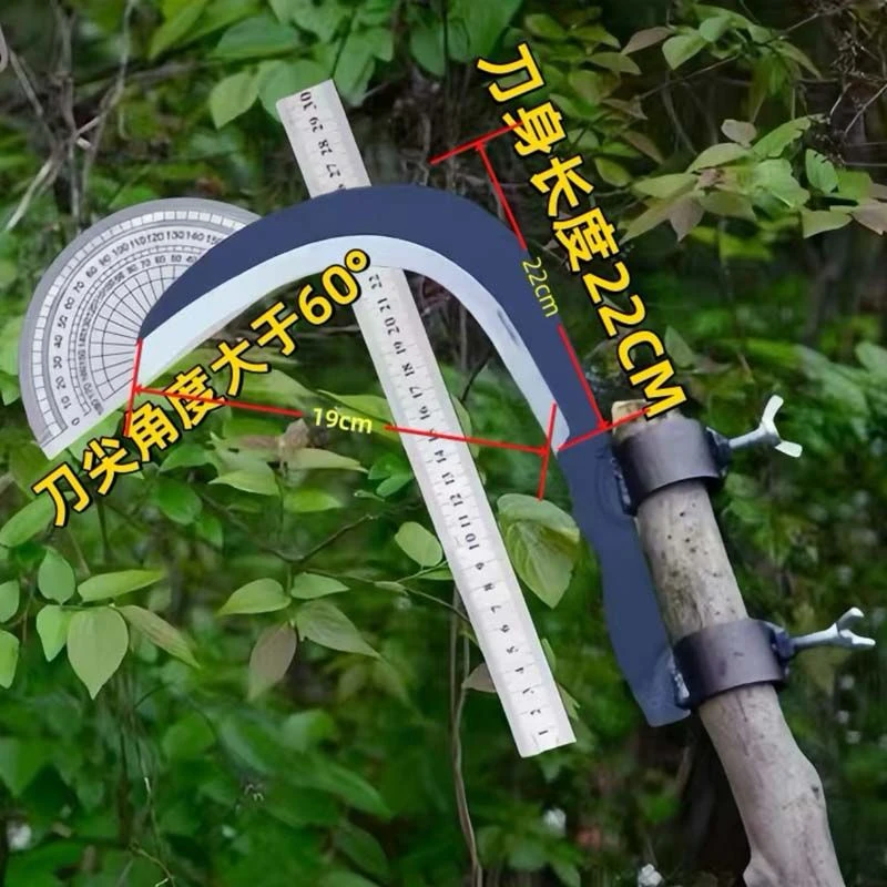槟榔刀长杆专用刀摘椰子芒果神器伸缩杆全套加长杆加粗任意定位夹