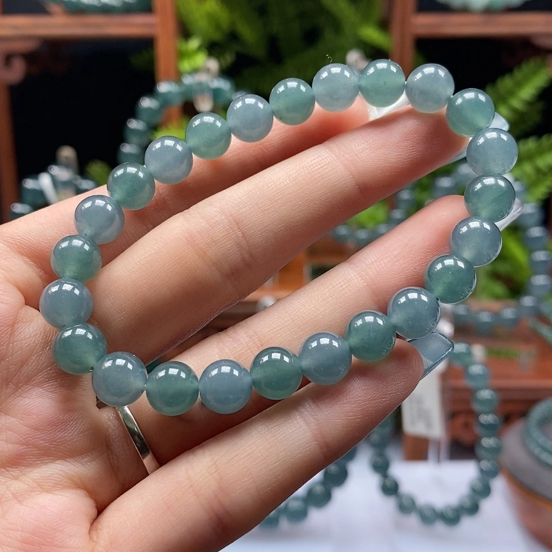 未镶嵌手链翡翠8mm多宝手串