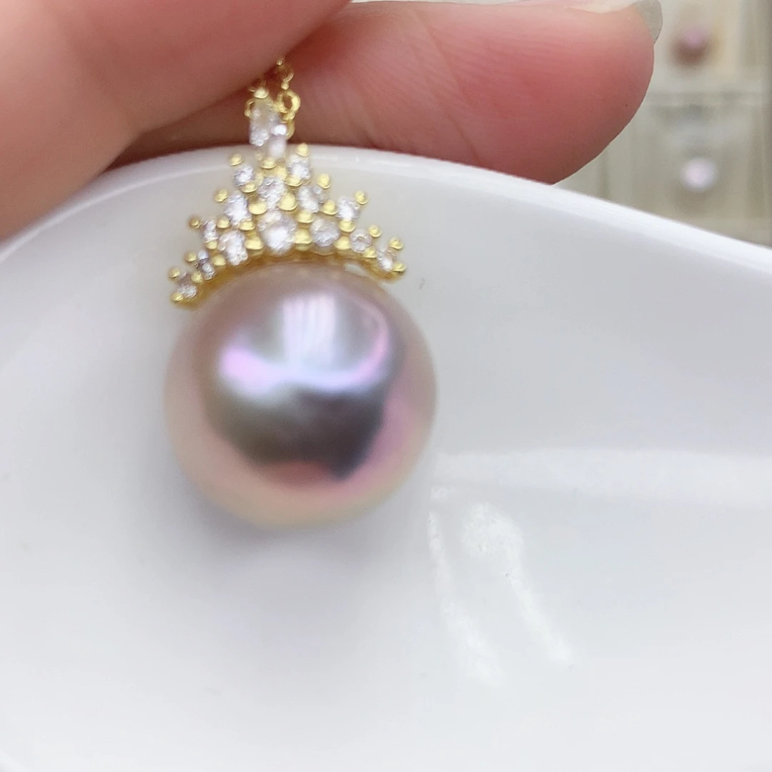 淡水珍珠吊坠(赠链)合金