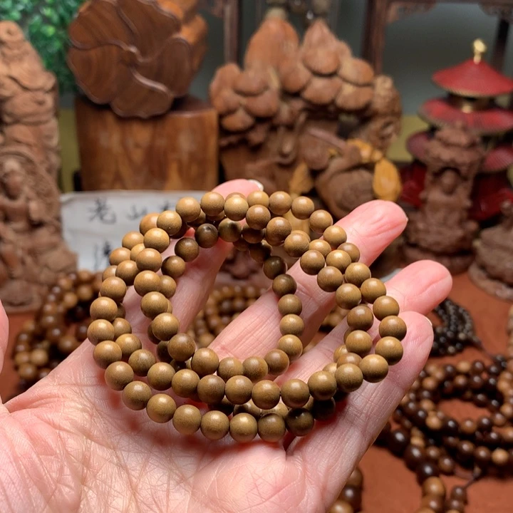 手串/手链檀香木老山檀0.6顺纹奶香