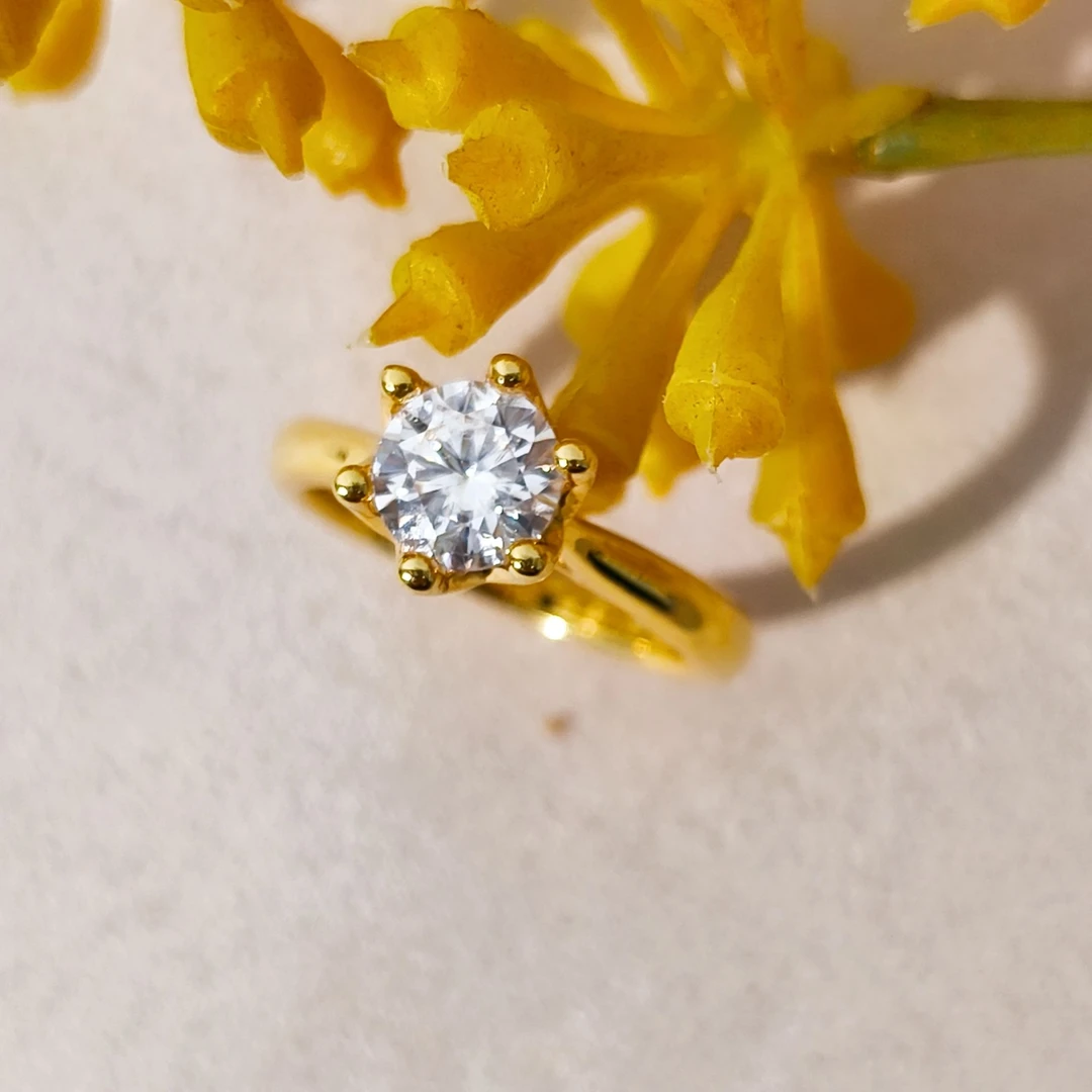 莫桑石【玉素专属】18k金2克拉莫桑钻戒