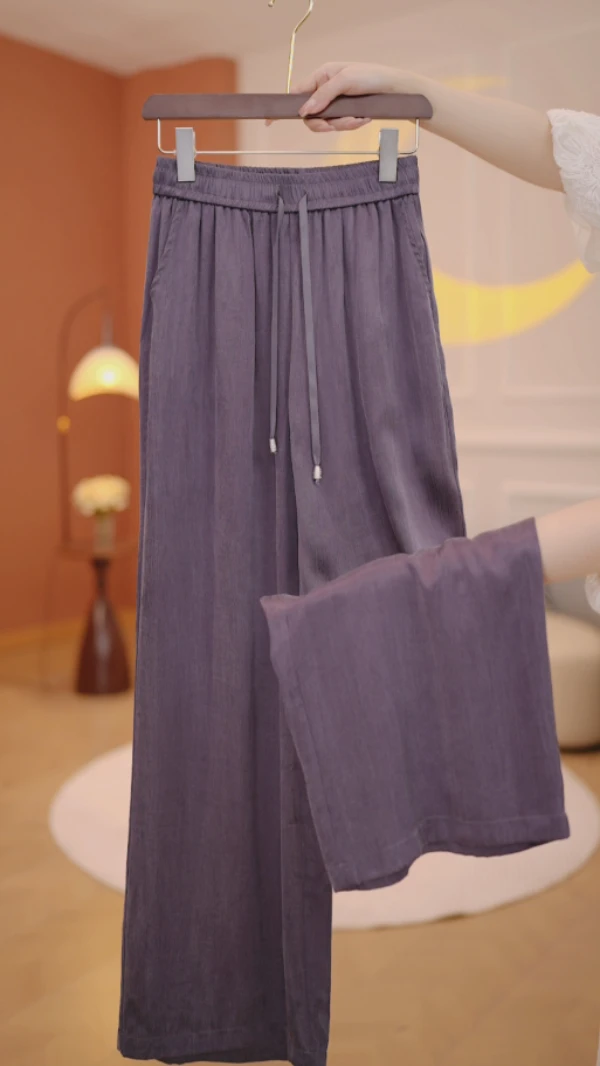 新中式夏季新款气质百搭休闲裤（S2506/六月/晴/俊）